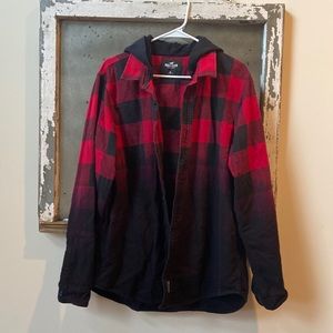 Holister Men’s Hooded Flannel Sz Large